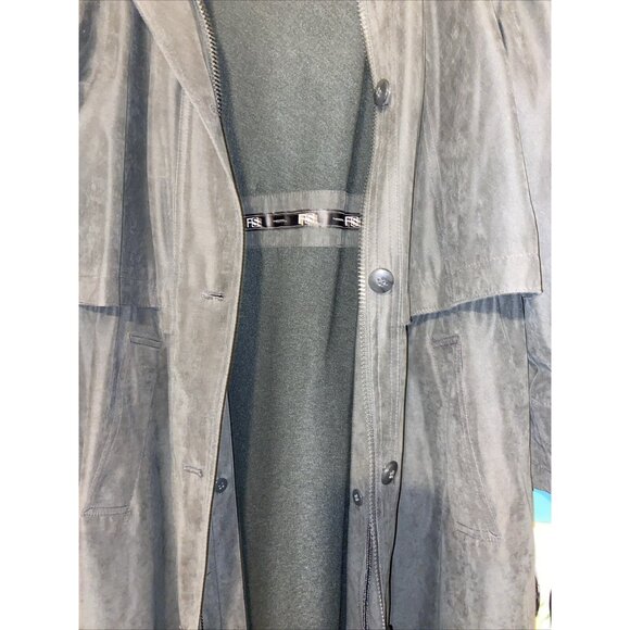 F S Rainwear Rain Coat  Women’s Removable Inner Lining 10p Green Length 45 In - Picture 11 of 15